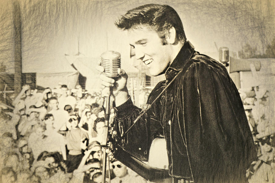 Elvis Presley Photograph - Blue Velvet by Donna Kennedy