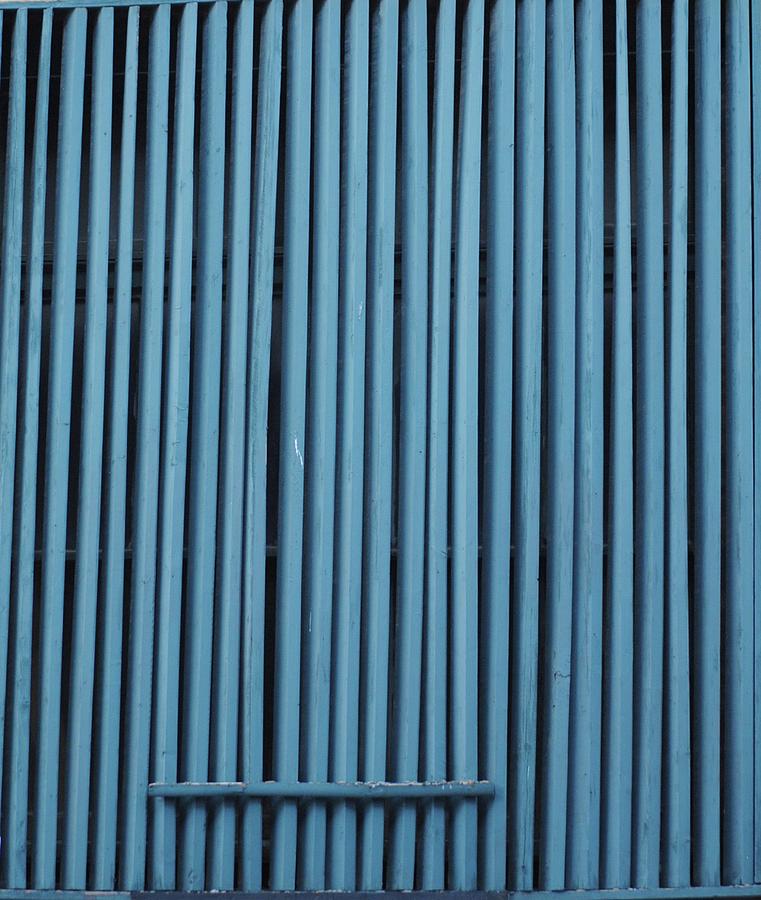 Blue Verticals Photograph by Glory Ann Penington