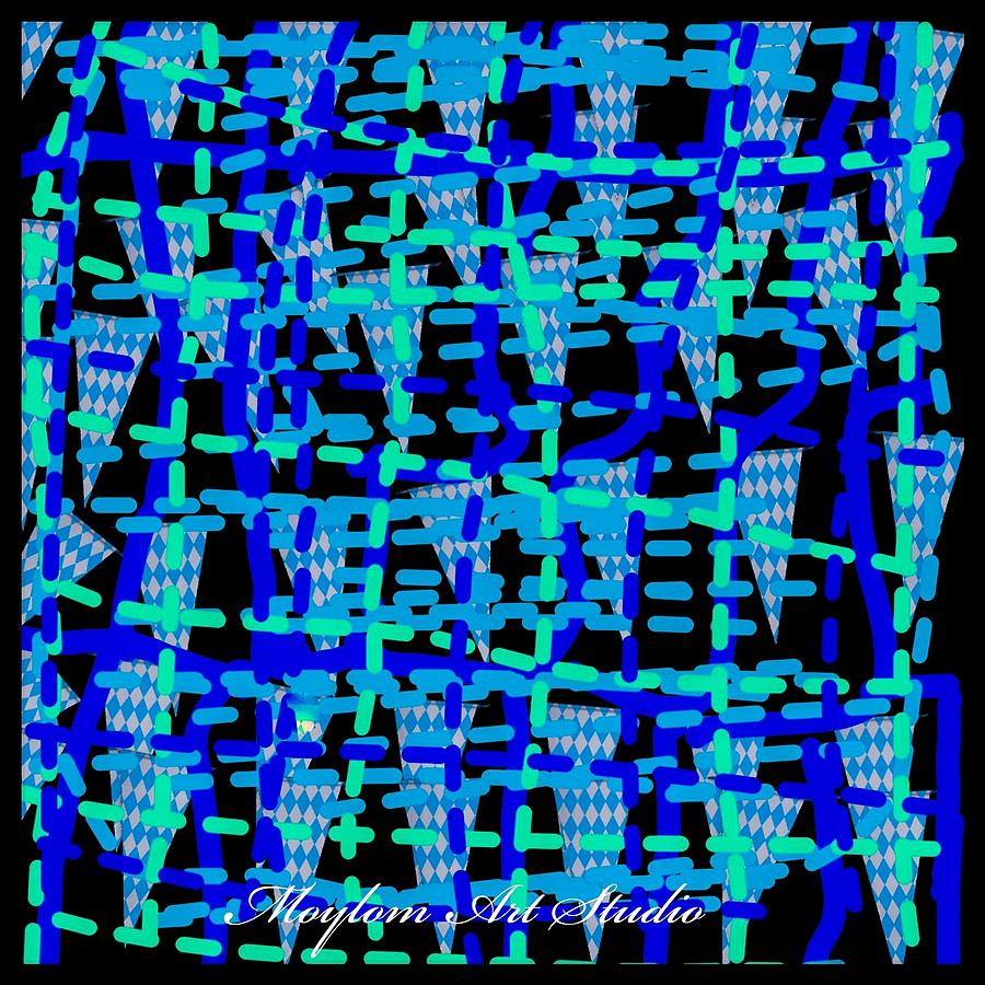 Blue Digital Art - Blue Vibes 28 by Moylom Art Studio Blue Digital Art - Blue Vibes 28 by Moylom Art Studio