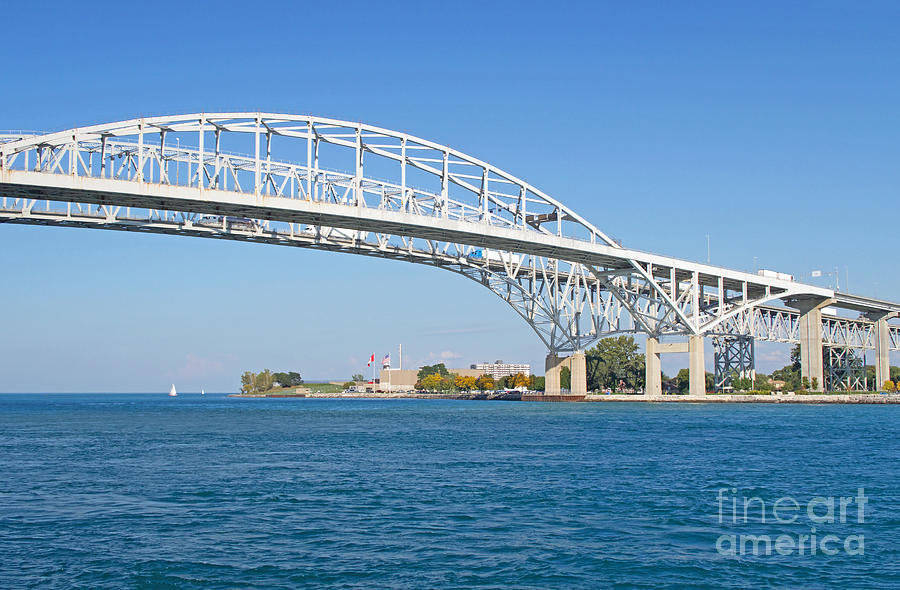Canadian Terminus Blue Water Bridge Photograph