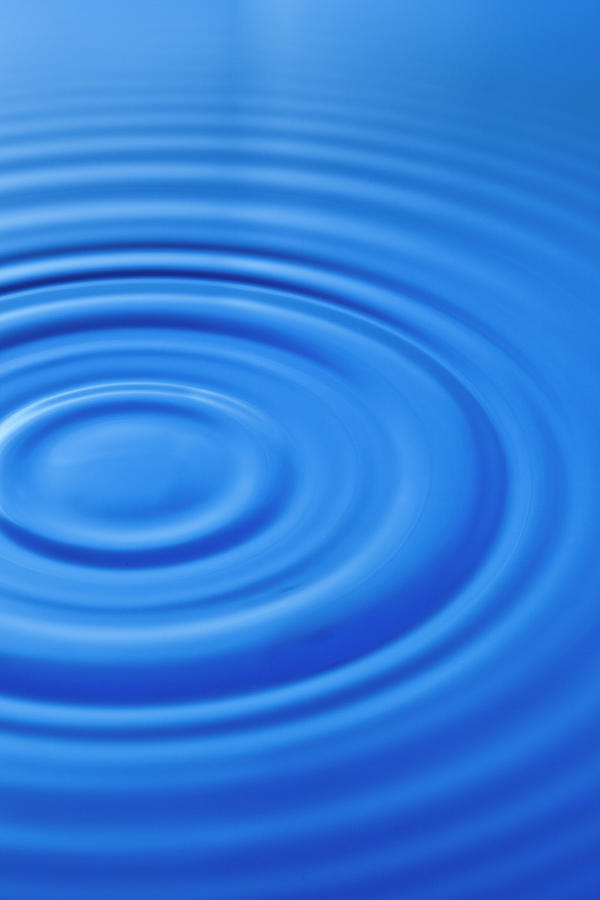Blue Waterdrop Splash Photograph by Caracterdesign