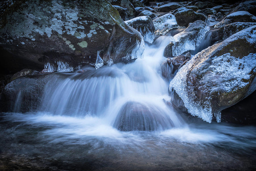 Blue Waterfall 0728 Photograph by Scott Meyer