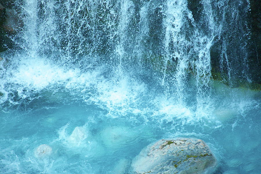 Blue Waterfall Photograph by Kaneko Ryo
