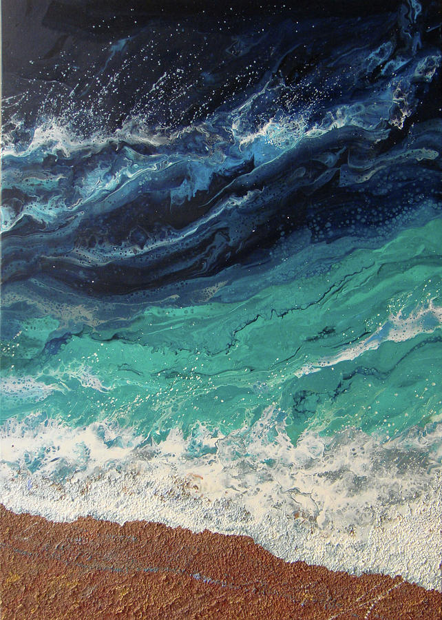 blue wave painting