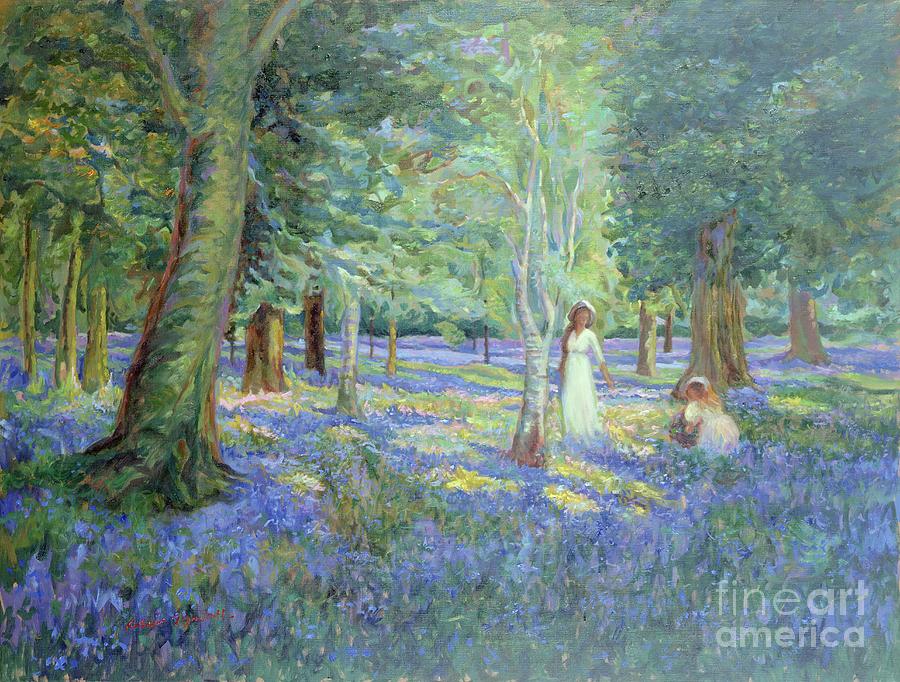 Bluebell Wood, 1908 Painting by Robert Tyndall