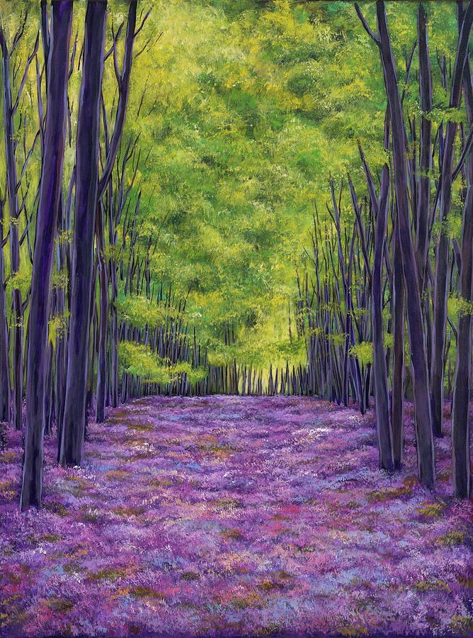 Nature Painting - Bluebells and Daydreams by Johnathan Harris