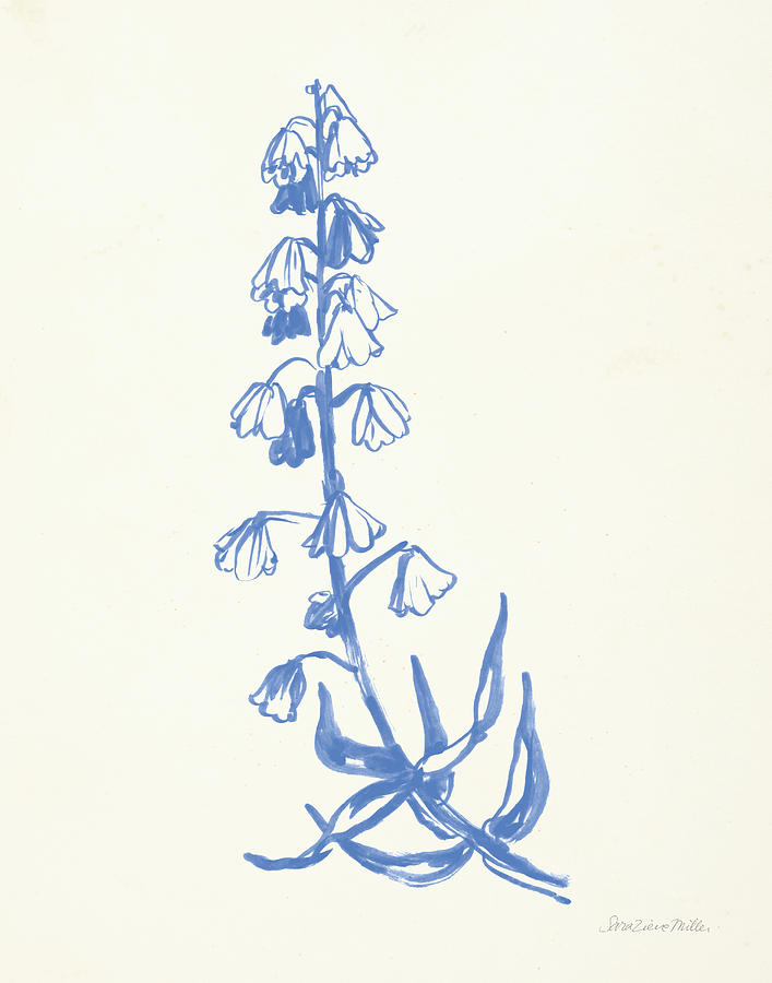 Flower Painting - Bluebells I by Sara Zieve Miller