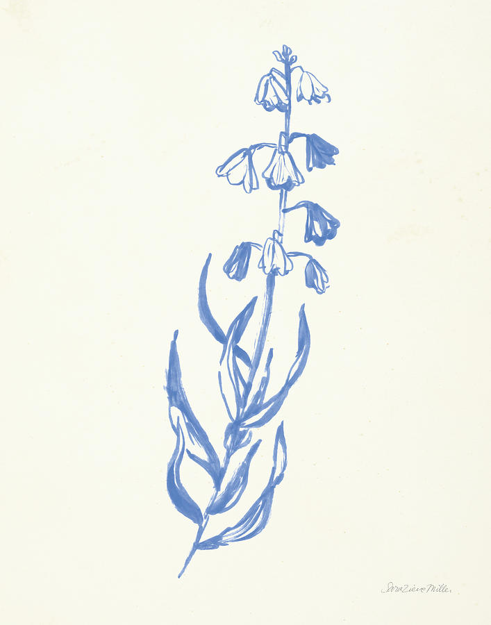 Flower Painting - Bluebells II by Sara Zieve Miller