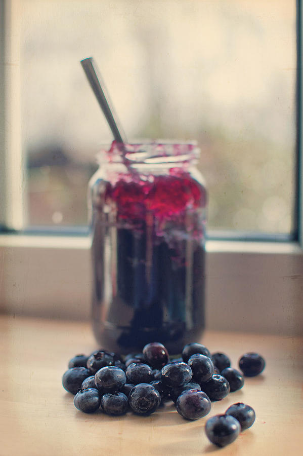 Blueberries And Jam Photograph by Michelle Mcmahon
