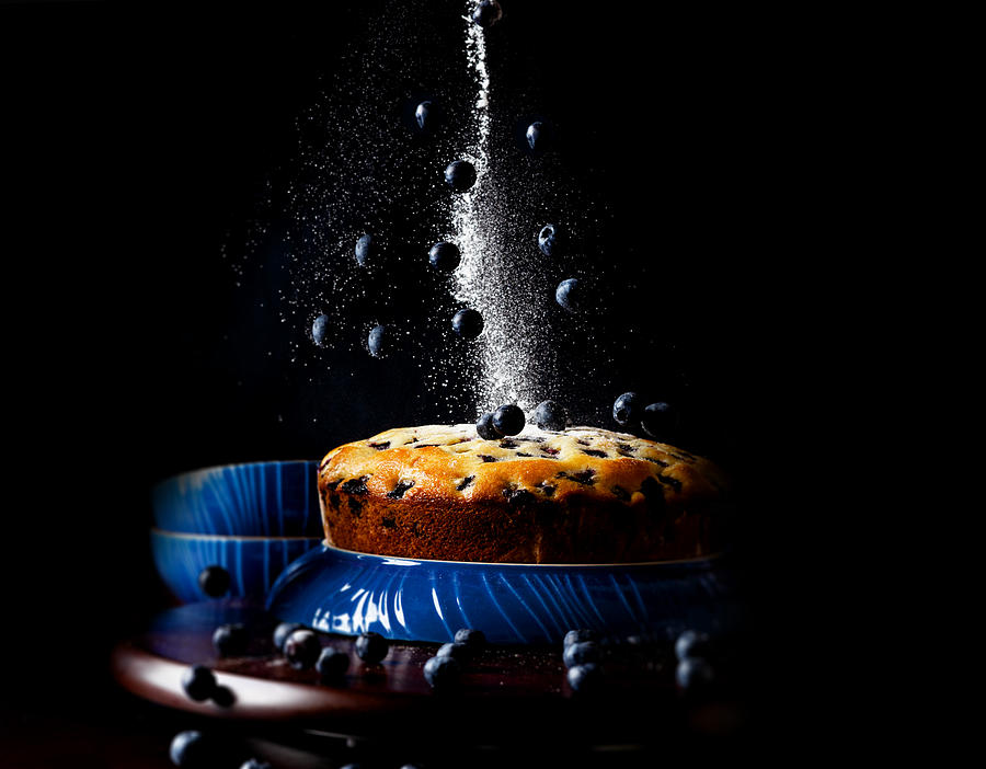 Cake Photograph - Blueberry Cake by Raghuvamsh Chavali