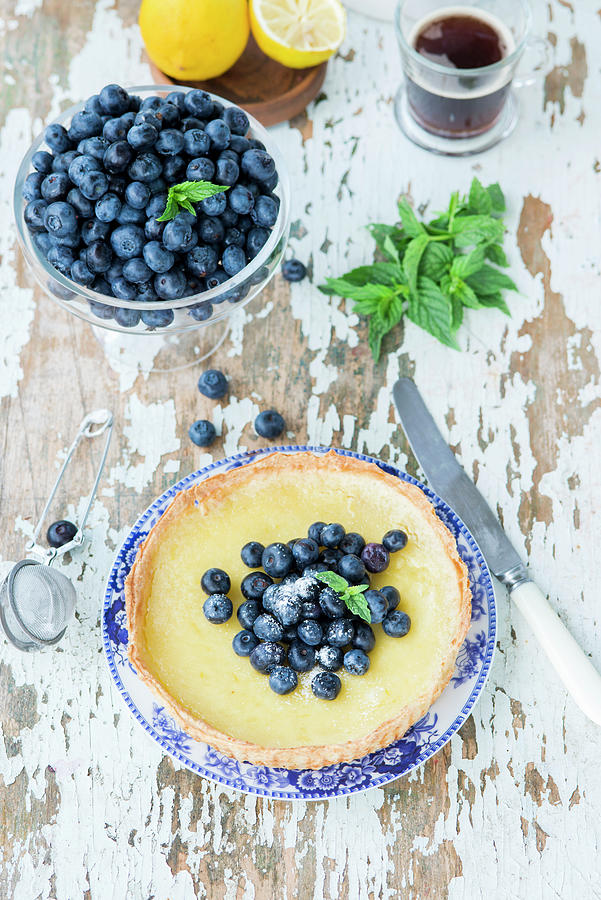 Blueberry Lemon Pie Photograph by Irina Meliukh