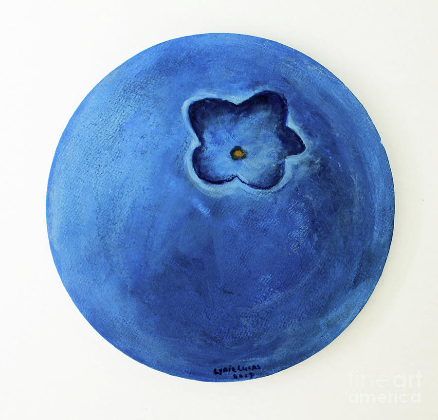 Blueberry  Painting by Lyric Lucas