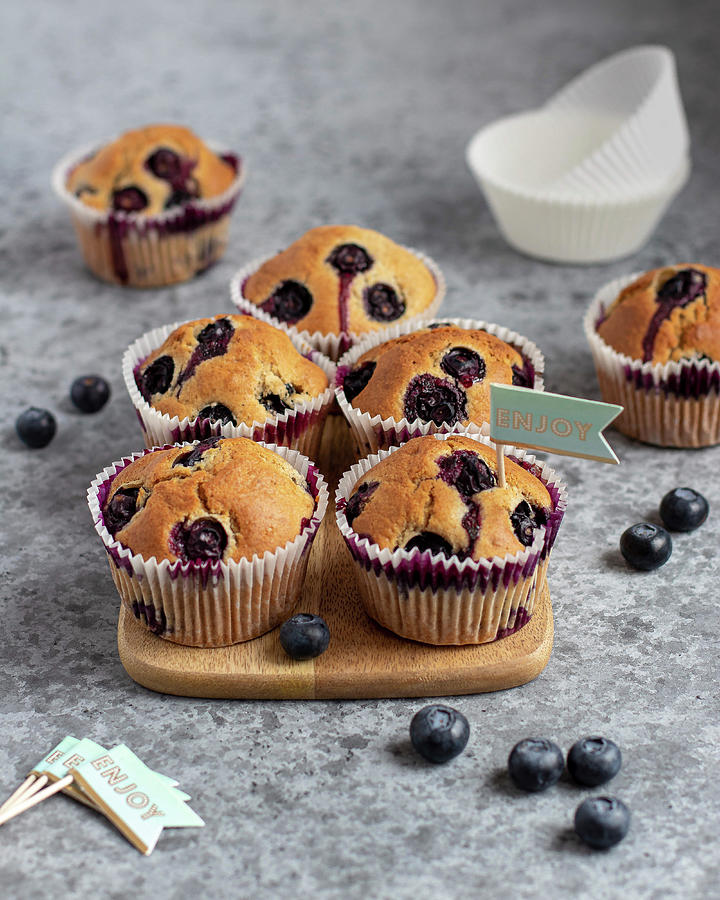 Blueberry Muffins Photograph by Yulia Shkultetskaya
