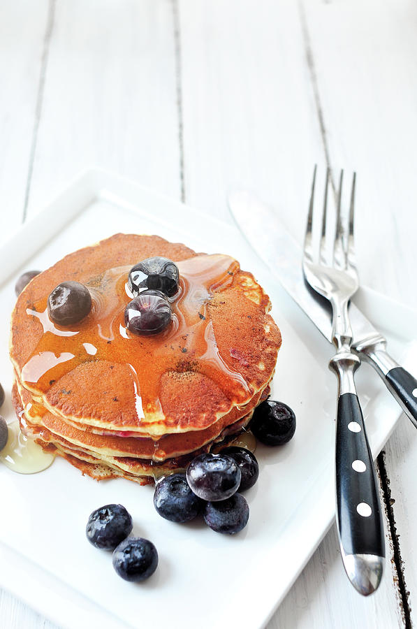 Blueberry Pancake Photograph by All Rights Reserved @tailortang