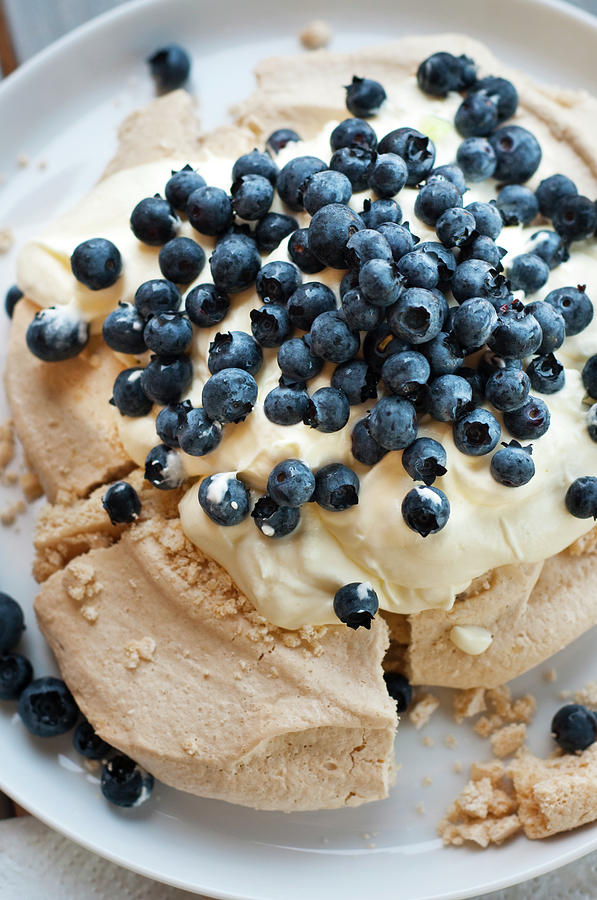 Blueberry Pavlova by Roger Stowell