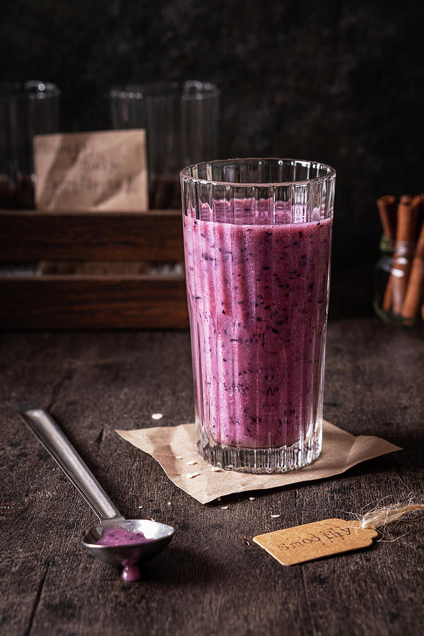 Blueberry Smoothie Photograph by Julie Taras