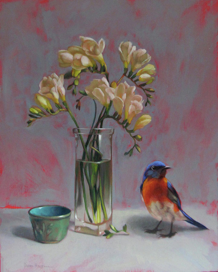 Bluebird Painting - Bluebird II by Diane Hoeptner