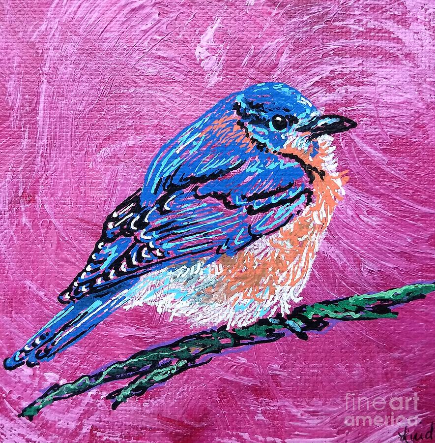 Bluebird Painting by Linda Eversole - Fine Art America