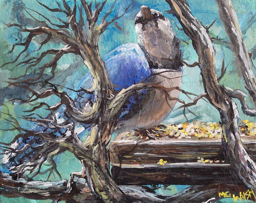Bluejay Painting by Megan Walsh