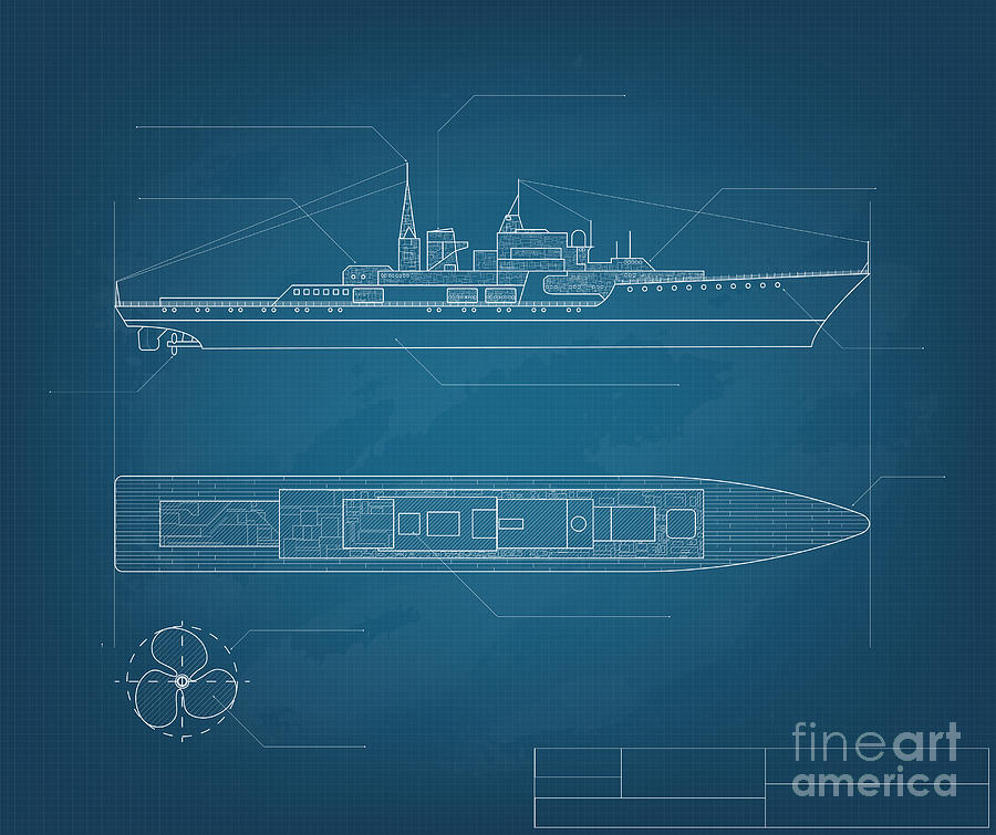 inside a ship blueprint