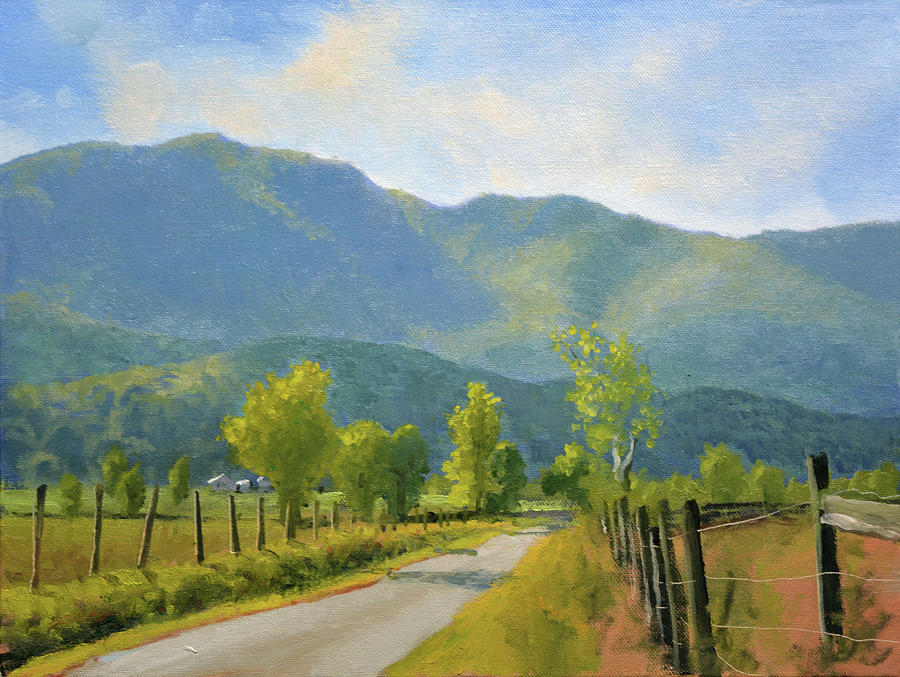 Landscape Painting - Blueridge Backroads by Armand Cabrera