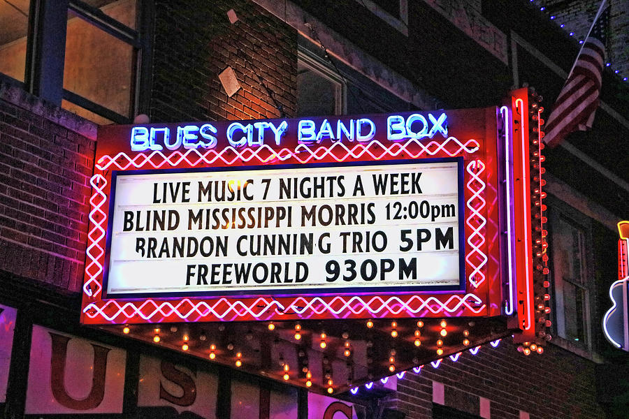 Blues City Band Box - Memphis Photograph by Allen Beatty