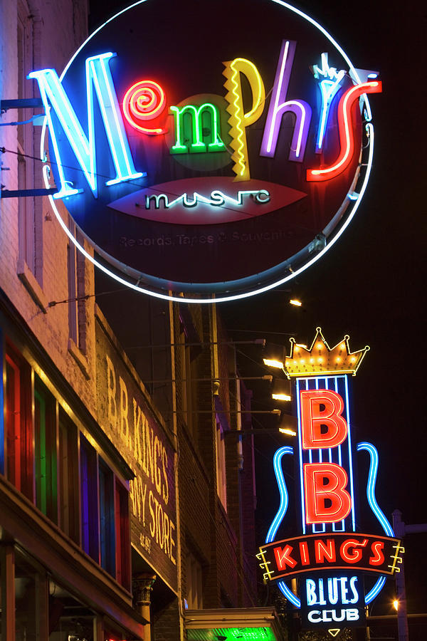 Blues Clubs On Beale Street, Memphis Photograph by Franz Marc Frei ...