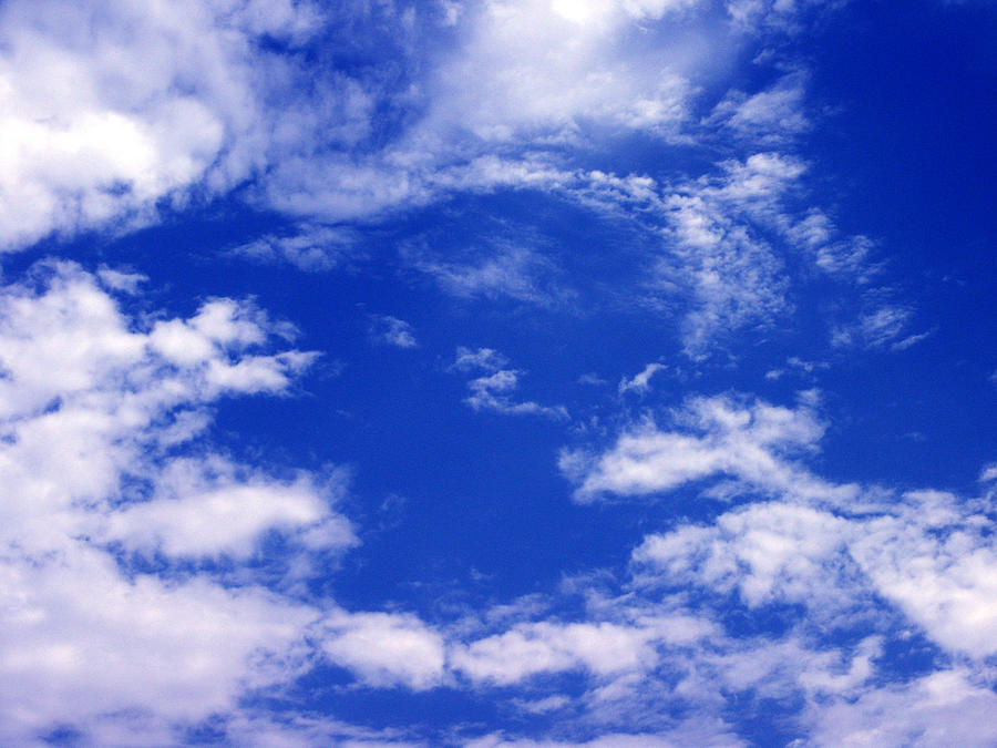Bluest Clouds Photograph by Elerium