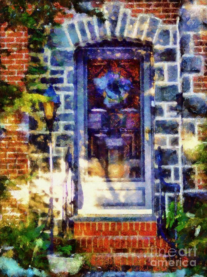 Bluestone Door Photograph by Janine Riley