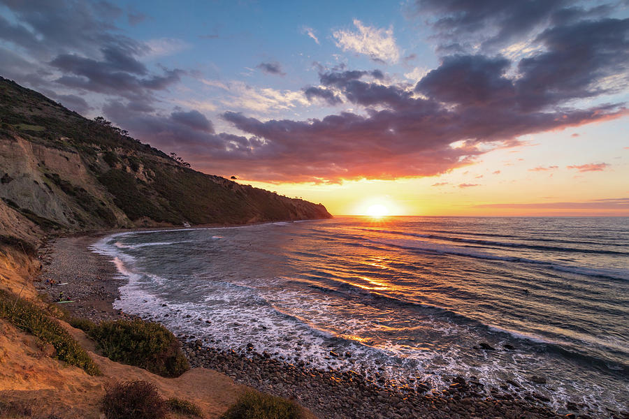 Bluff Cove at Sunset Photograph by Andy Konieczny