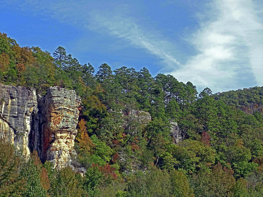 The Bluffs of Steel Creek, Arkansas Photograph by Mary Halpin