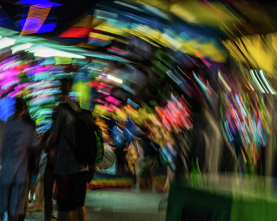 Blur At The Fair Photograph by Ann Moore