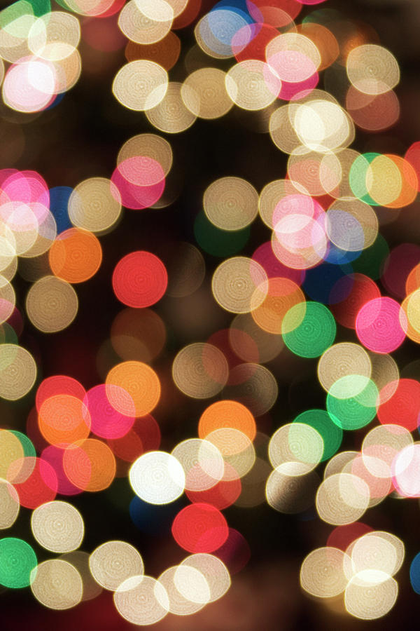 Blurred Christmas Lights Photograph by Thinkstock