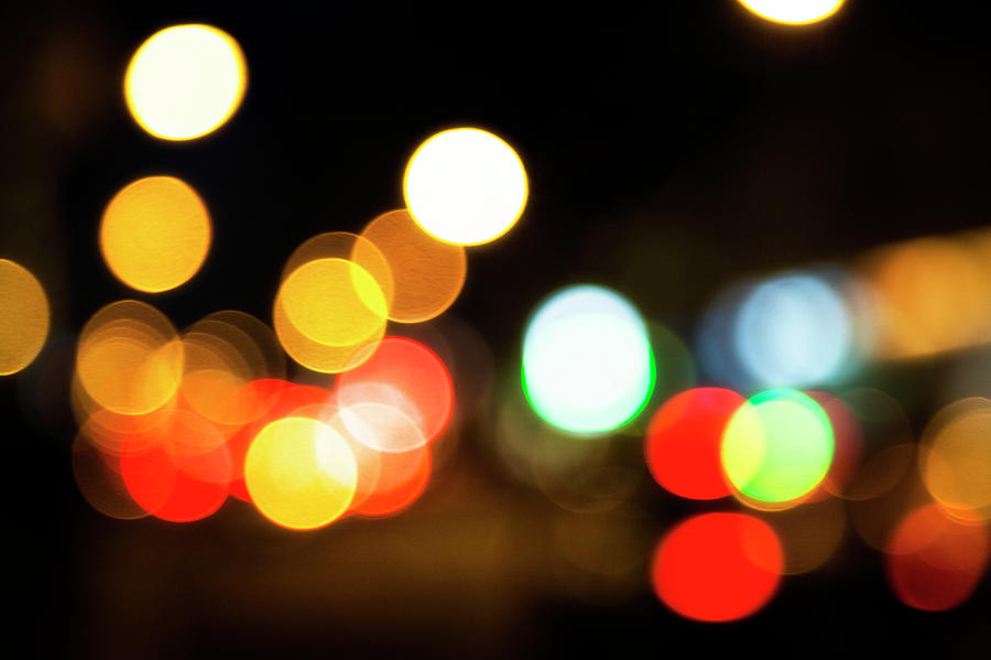 Blurred City Lights Photograph by Christian Adams