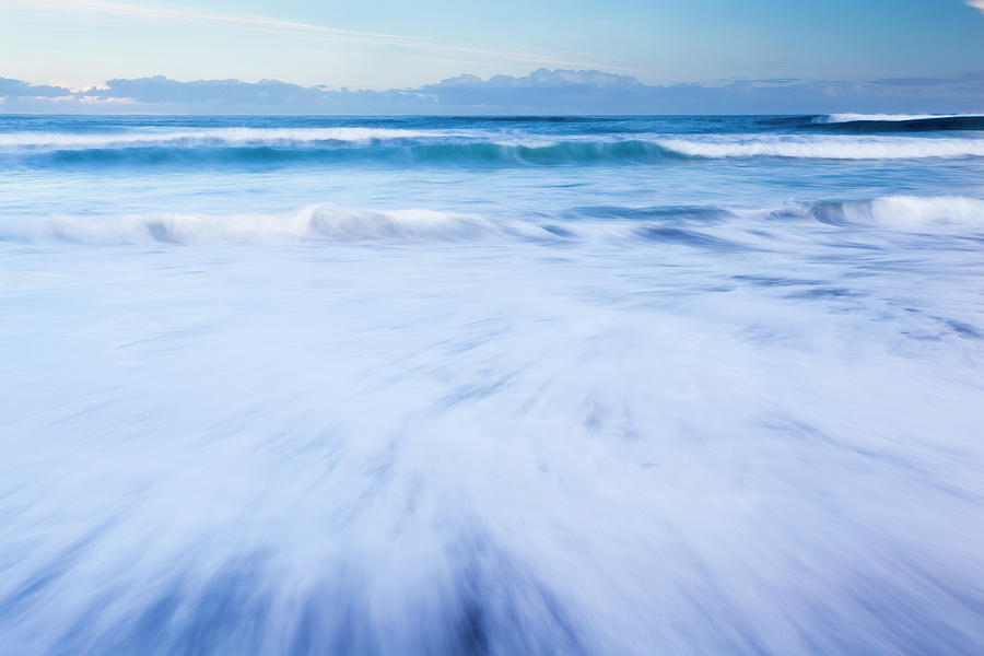Blurred Ocean Waves In The Beach Of Lago Photograph by © Santiago Urquijo