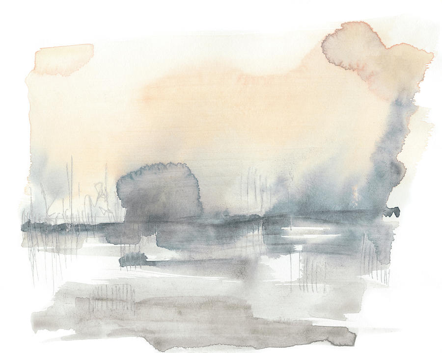 Blush Haze I Painting by Jennifer Goldberger