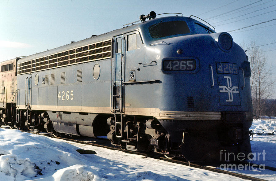 BM 4265A, F-Unit Diesel, Boston Maine, EMD F7A Photograph By Wernher ...