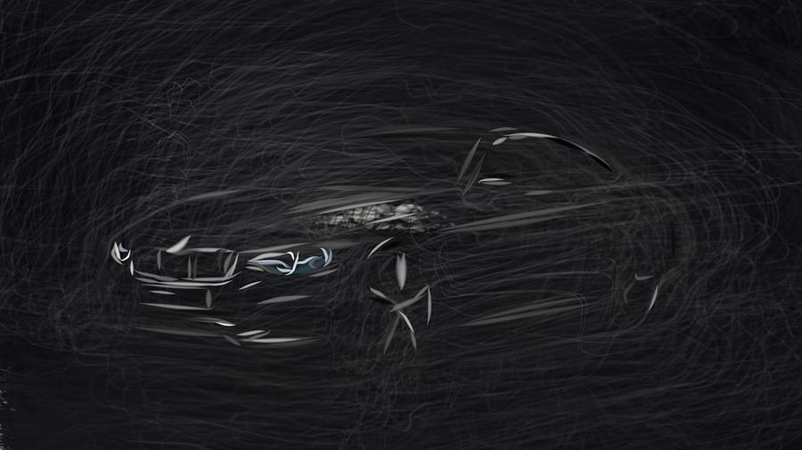 BMW 4 Series Coupe Draw Digital Art by CarsToon Concept - Fine Art America