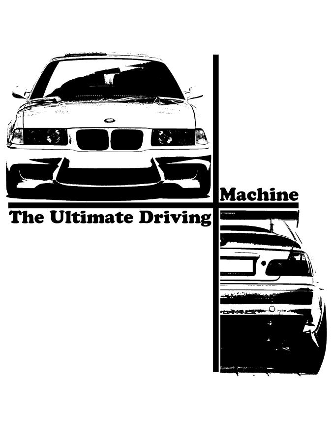 Bmw E36 - 04 T-Shirt by Hotte Hue - Fine Art America