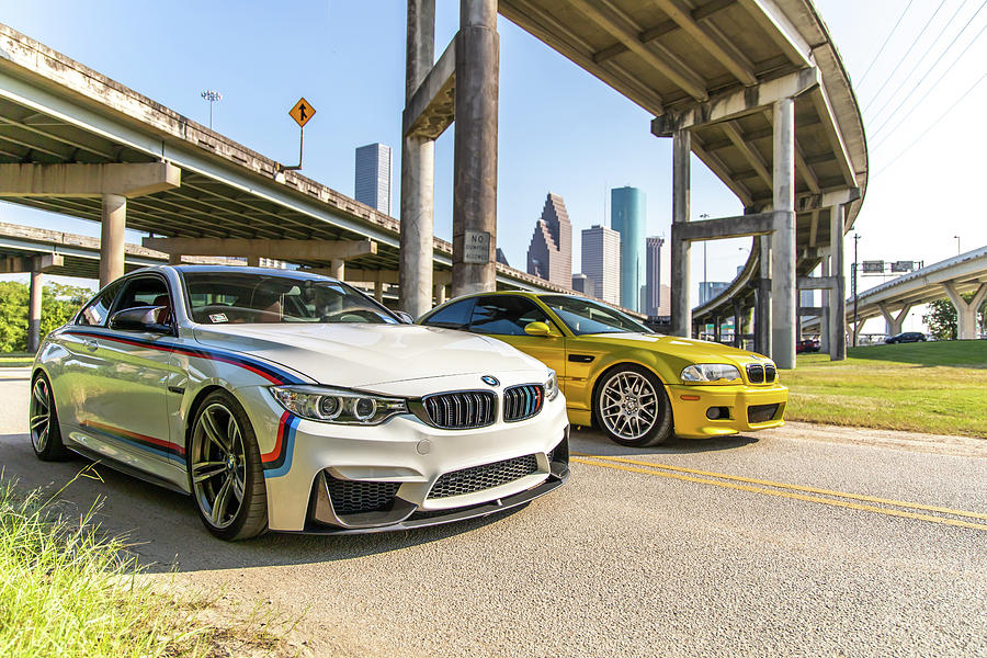 BMW M4 and BMW E46 M3 Photograph by Rocco Silvestri