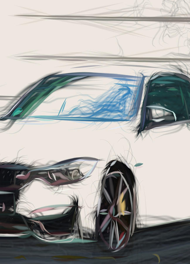 Bmw M4 F82 Drawing Digital Art By Carstoon Concept Fine Art America 8661