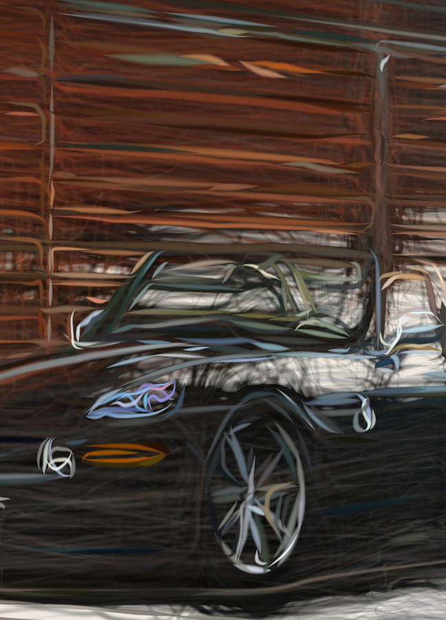 Bmw Z8 Drawing Digital Art by CarsToon Concept