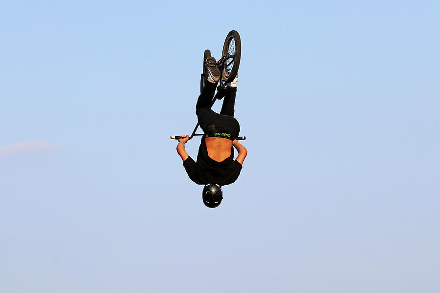 BMX Stunts IV Photograph by Debbie Oppermann