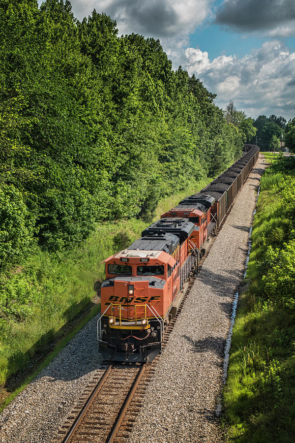 BNSF Reroute, CSX R901 at Mortons Gap Ky Photograph by Jim Pearson