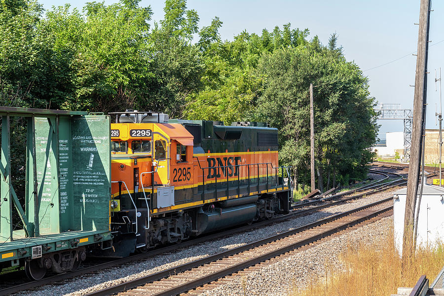 Santa Fe Photograph - BNSF Train 2295 B by John Brueske