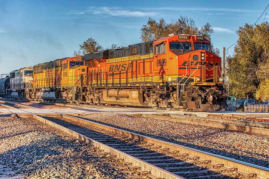 Bnsf Photograph - Bnsf8099 by Jim Thompson Bnsf Photograph - Bnsf8099 by Jim Thompson