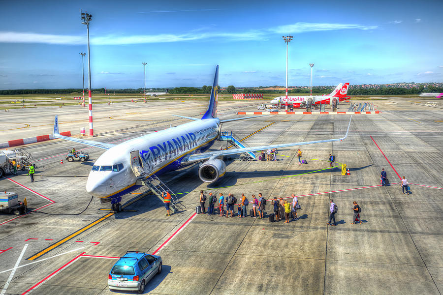 Boarding A Ryanair Jet Photograph