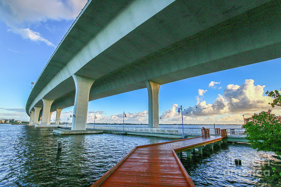 Boardwalk Bridge View by Tom Claud Boardwalk Bridge View by Tom Claud