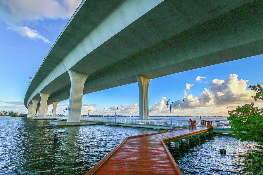 Boardwalk Bridge View Photograph by Tom Claud