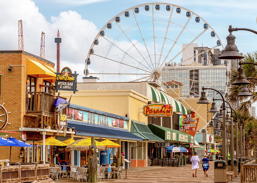 Boardwalk View, Myrtle Beach, South Carolina by David Chiles Boardwalk View, Myrtle Beach, South Carolina by David Chiles